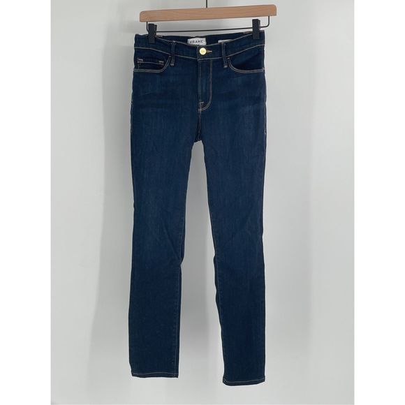 Frame Denim Denim - Frame Jeans Le Skinny De Jeanne Women Size 26 Dark Blue Mid Rise‎